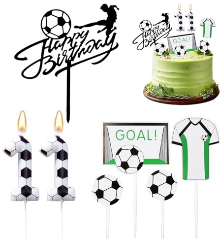 Velas de cumpleaños con números 11，Decoración de cumpleaños