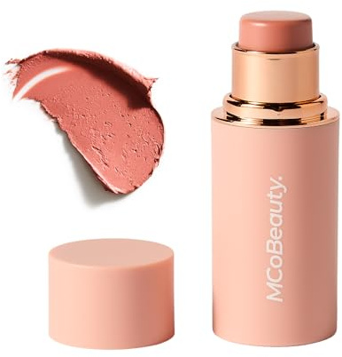 MCoBeauty - Baby Face Multiuse Cream Stick for Lips and Cheeks - Blush Stick in Nude Peach Shade - Contains Moisturising Jojoba Seed Oil, Coconut Oil and More - Charley