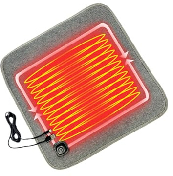 Cojín Calefactable para Silla Almohadilla 3 Temperaturas