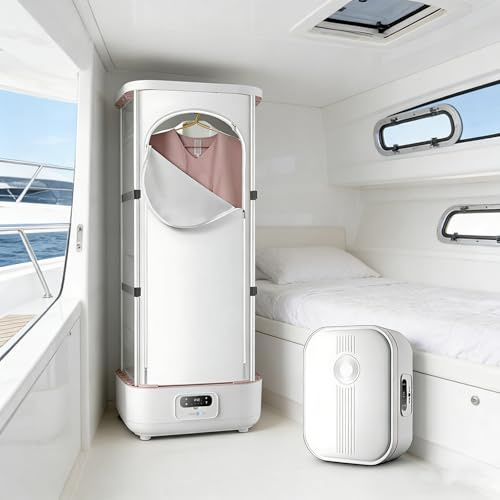 Beachtiful Plancha de Vapor Vertical Inalámbrica Automática de 900 W, Vaporizador Plegable y Secadora de Ropa, Máquina para Planchar Ropa y Quitar Arrugas, para Ropa y Telas