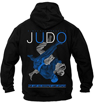 Dirty Ray Arts Martiaux Judo Sweat Homme avec Capuche B20C (S)