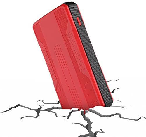 Fowybe Arrancador de batería de Coche - 20000mAh 12V Batería Booster Pack Inflador de neumáticos Digital,Paquete de Refuerzo de batería portátil para automóvil, arrancador de batería, Cargador