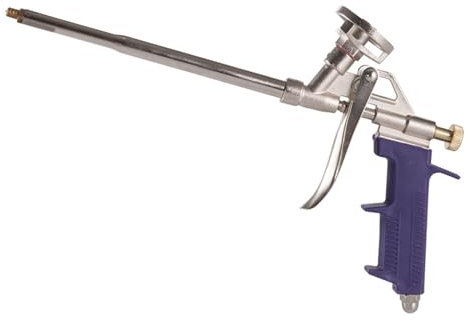 Pistola in schiuma poliuretanica in metallo per il montaggio della pistola in schiuma adesiva in schiuma, pistola per schiuma da costruzione, strumento di costruzione dell'isolamento di riempimento