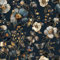 Livelynine Peel and Stick Wallpaper Floral Vintage Blue and Gold 44.5CMx7M Sticky Flower Wallpaper for Girls Bedroom Hallway Navy Blue Gold Wall Paper 3D Floral Butterfly Pattern Sticky Back Plastic