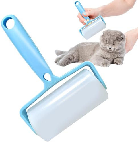 Rodillo de pelusa reutilizable, rodillo de pelusa para ropa, removedor de pelo de mascotas, rodillo adhesivo portátil, removedor de pelusas de viaje, rodillo removedor de pelusa para ropa, pelo de