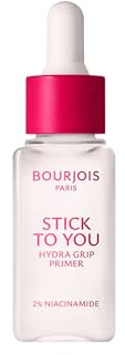 Bourjois Stick to You Hydra Grip Primer | Neutrales seidiges Finish | hochfeuchtigkeitsspendende und nicht klebrige Formel | 2% Niacinamid | 30 ml