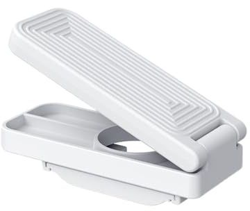 Nhujevkom Portagotas para Detergente Lavadora | Recogedor de Goteo para Suavizante | Organizador de Lavandería, Accesorio con Botón para Boquillas, Compatible con la Mayoría Botellas