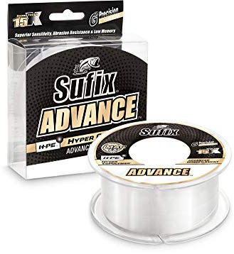 Sufix Advance Monofilament Angelschnur, 0.30 mm, 8.2 kg Zugkraft, 150 Meter, transparent