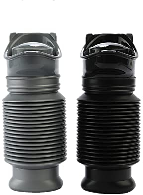 REOOHOUSE Orinatoio portatile di emergenza, vasino termoretraibile personale per servizi igienici all'aperto, auto, campeggio, festival, bambini adulti (nero+grigio)