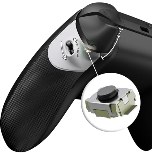 eXtremeRate Flexor Clicky Kit pour Xbox Series X & S, Grips avec Gâchette pour Xbox Series X & S Manette, Poignée Ergonomique Antidérapante avec Trigger Stop, Blanc