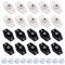 VEGCOO 20 Pièces Roulettes Pivotantes Auto-adhésives, Mini Transfert Roulettes de Meubles à 360 Degrés, Silencieuses, Pour Appareils de Cuisine Poubelles Boîte de Rangement Inférieure Poubelle