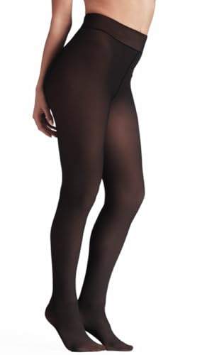 BELLISSIMA Collant Termico Donna Felpato con Interno Morbido e Esterno Velato – Calze Invernali Calde – Colore Nero/Nudo (IT, Testo, S, Regular, Regular, Standard, nero Nudo)