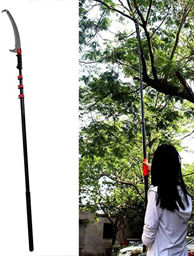 Podadoras de pértiga telescópicas, podadora de árboles con pértiga Ajustable (5,5 m/7,3 m), podadora de pértiga Manual Extensible, podadora de árboles Larga Extensible, Sierra de poda de pér