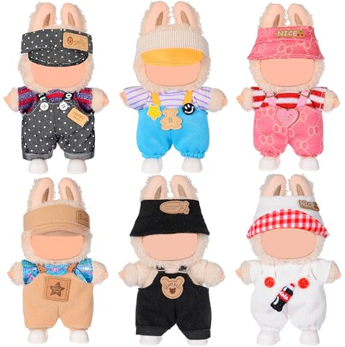 Vêtements et accessoires pour poupées de 17 cm - 6 ensembles au total avec tenue - Doux et élégant - Costume Payset (poupée non incluse)