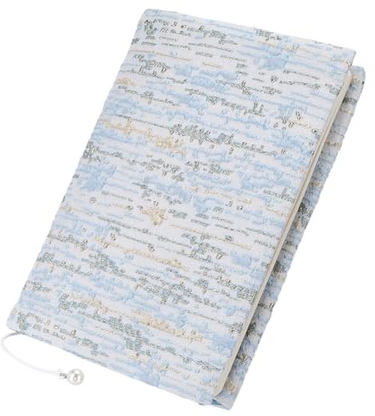 FINGERINSPIRE Couvertures de Livre en Tissu 215x162mm Motif Rayé Coloré Protège-Livre en Tissu Housses de Livre Protège-Livres en Tissus pour Cahiers Manuels Scolaires Bibles Romans Journaux
