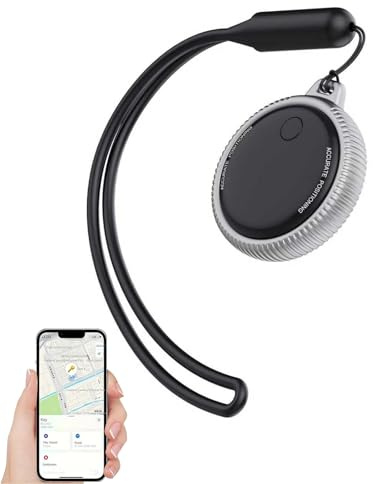 SWHC Gps Gatto, Gps Cane, Nessuna Scheda SIM Richiesta, Nessun Canone Mensile, Posizionamento Globale, Impermeabilità IPX5, Compatibile Con IOS, Adatto a Bambini, Anziani E Animali Domestici