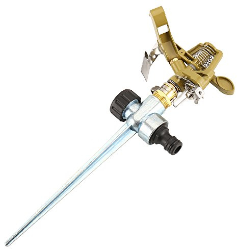 Schwinghebelregner Rasensprenger Kreisregner aus Metall mit 360° schwenkenbarem Sprenger,Kreis- und Sektorenregner, Rasensprenger aus Metall