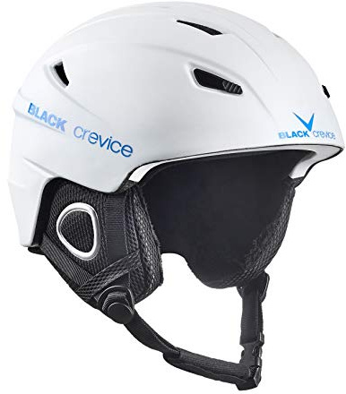 Black Crevice, Kitzbühel, Casco da Sci, per Uomo e Donna, in Policarbonato, Traspirante, Regolabile, S, Bianco/Blu