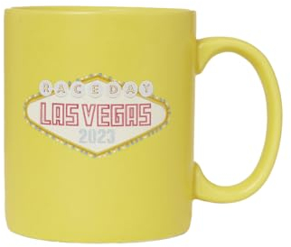 Castore Red Bull Racing F1 - Producto oficial de Fórmula 1 - Gran Premio de Las Vegas USA - Edición Especial Logo Taza - Amarillo