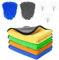 Kit d'entretien automobile 7 pièces, chiffon sec en microfibres, non pelucheux, non tachant, absorbant, léger et doux, pour sécher et polir la voiture sans la rayer, avec gants, brosse, crochet