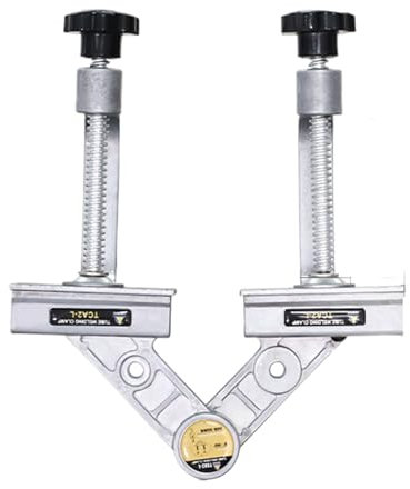 Kustimantu Étau à Angle Droit 90°,Pince Angulaire à 90 Degrés | Outils à Main Réglables pour Travail du Bois, Accessoire d'Alignement de Tubes pour Montage de Meubles et Cadres