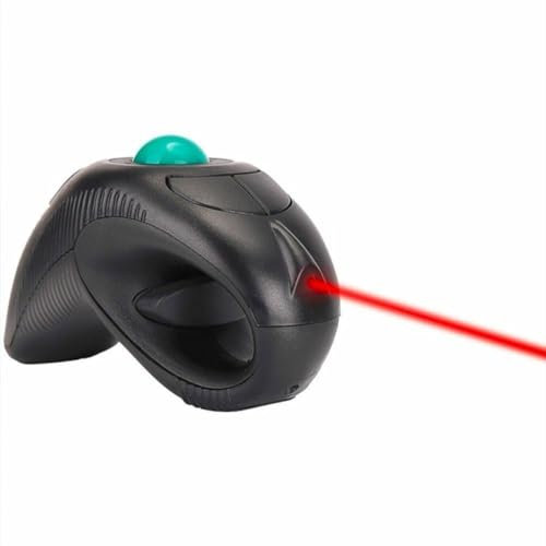 VILLCASE 2.4g Ratón Inalámbrico De Mano Trackball De USB para Uso Cómodo El Hogar u Oficina