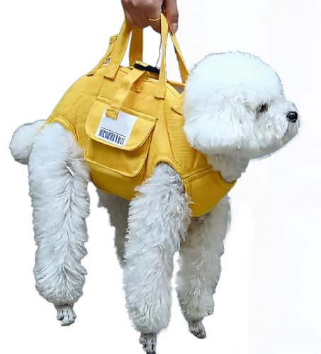 Imbracatura Sollevamento Cani,Supporto Vest Imbragatura Cane | Fascia Portante Regolabile Con Maniglie Per Piccoli Animali Passeggiate Toelettatura Escursioni Visite Veterinarie Attività All Aperto