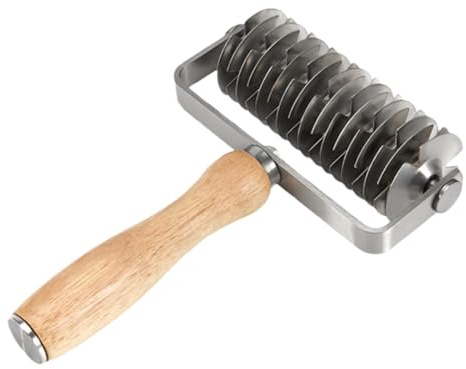 Taglierini per Pasta Frolla - Strumento Per Tagliare | Con Manico In Legno Per Dolci E Forno,per Decorare Torte Pizze Panificazione Cucina Chef Alimenti Farina