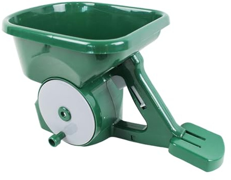 yanwuwa Spandiconcime manuali portatili regolabili, capacità 3 l, per fertilizzanti di sale, seminare un'applicazione uniforme su prati, giardini, vialetti, spargitori alimentati a mano