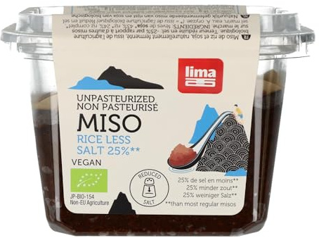 Lima Miso, Soja Y Arroz 25 Reducido Sal (No Pasteuriza 300Gr Lima 400 g