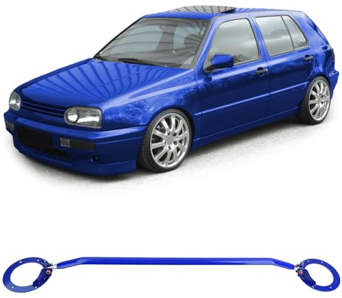 Aluminium Domstrebe verstellbar Blau für Vorne für VW Golf 3 Vento Passat 35i
