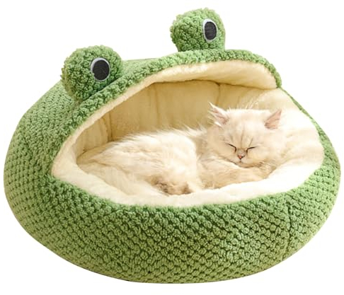Hajimia Frosch Katzenbett Lange Plüsch Winter Herbst Thermal süß