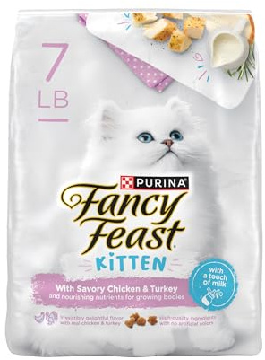 Purina Fancy Feast Kitten With Savory Chicken and Turkey Kitten Dry Food - 7 lb. Bag