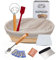 Premium Sourdough Proofing Basket | sourdough starter kit| Ideal for Shaping & Supporting Dough| 10 Inch Oval Banneton Proofing Basket | Made of Indonesia Rattan| Easy Cleaning