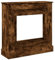 vidaXL Fireplace Surround/Mantel Smoked Oak Engineered Wood 90x30x90 cm LED Flame Compatible