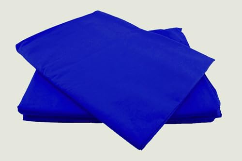 Betttücher ohne Gummizug Baumwolle Größen Bettlaken Betttuch Haustuch (dunkelblau, 150x240cm)