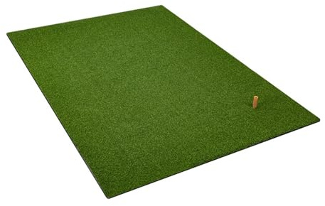 Tapis de Golf en Gazon synthétique, 1 x,25 m, for l'entraînement extérieur et intérieur, avec Tee départ(DJD035 1X1.25M)