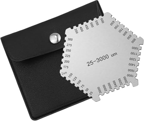 Paint Thickness Gauges 25-3000um Stainless Steel Hexagon Wet Film Comb for Paint Coating Measurement Thickness Gauges Measuring Tool