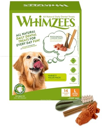 Whimzees Variety Value Box – 14 Hundeleckerlis