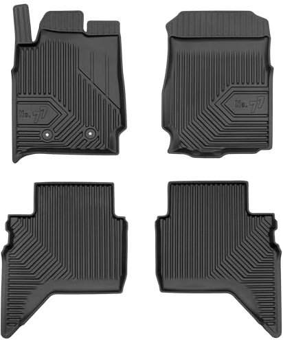 SMK Alfombrillas de goma para Ford Ranger V 2015-2022 Experimente un nuevo estándar de viaje con las alfombrillas de coche antideslizantes: alfombrillas de coche multiuso para todas las condiciones de