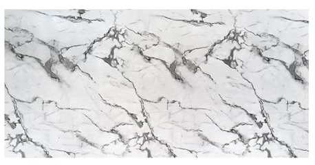 IZODEKOR Revestimiento de pared efecto mármol - 1x paneles - Alternativa a baldosas/azulejos, panel ducha, panel para pared cocina | Arctic Breeze