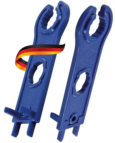 SCHWAIGER SOMC4002 Montage Schlüssel Solar 2er Set Werkzeugschlüssel Solar-Steckverbinder Solarwerkzeug Wartung Solarmodule Solarmodul-Werkzeug Photovoiltaik-Werkzeug Solar-Montage-Schlüssel