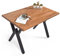 Gozos Huesca Küchentisch, Esstisch Massivholz - Holztisch 115x75 cm aus Massiven Holz mit Metallbeinen - Handgefertigt aus Echtholz - Schreibtisch, Kleiner Tisch - Tisch mit Massiver Tischplatte 36mm