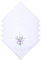 Dimeho 5 Stück Stofftaschentücher Damen Stoff Taschentücher mit Blumenmuster 30 x 30 cm Weiß Baumwolle Florales Spitzen Taschentuch Vintage Bestickte Taschentücher für Hochzeitsfeier Alltagsgebrauch