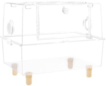 FewNvWa Clear Hamster Cage Breathable Pet Enclosure for Sugar Glider Mice Gerbils