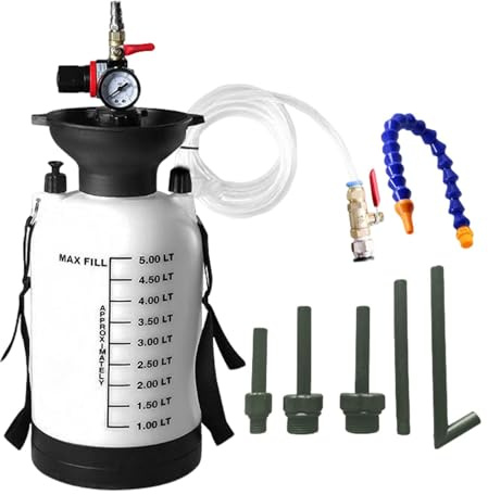 Pompe à fluide automobile - Kit de pompe à fluide de transmission | Extracteur de pompe à huile portable de 5 L avec adaptateurs pour système de d'huile de boîte de vitesses, pompe à fluide