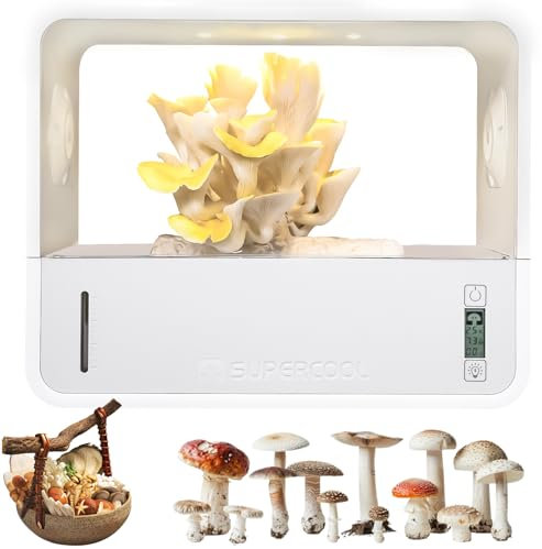 Tente De Pousse des Champignons, Kit De Culture De Champignons Intelligents avec Un Léger Léger, Une Humidification Et des échappements Entièrement Automatiques, Un Kit Monotub De Croissance des