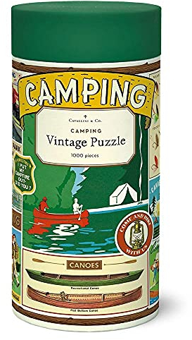 Cavallini 1000 Piece Puzzle, Camping (PZL/Camp)