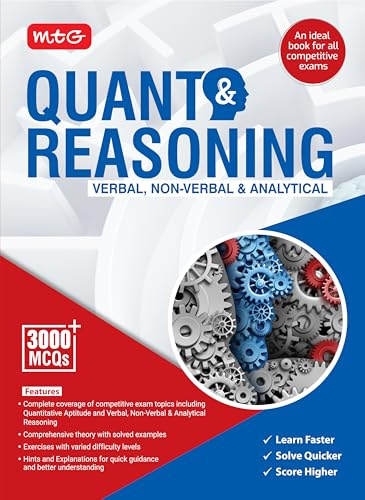 MTG Quant & Reasoning Book For SSC CGL, CPO, Bank PO, Clerk, RBI, CAT, GMAT, MAT and Other Competitive Exams