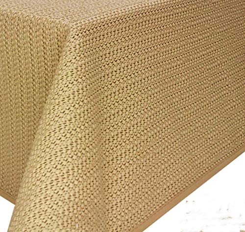 Gartentischdecke Tischdecke Weichschaummaterial rutschfest wetterfest 6 Farben (Beige, 110x140cm eckig)